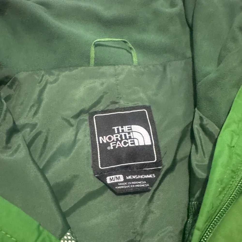 The North Face Gore-Tex Rain Jacket Mens Medium Green Waterproof Shell no Hood